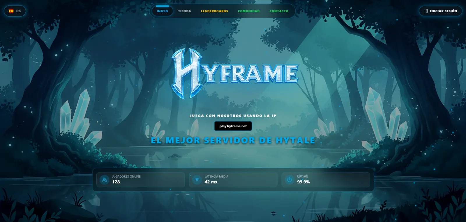 Hyframe — web del servidor