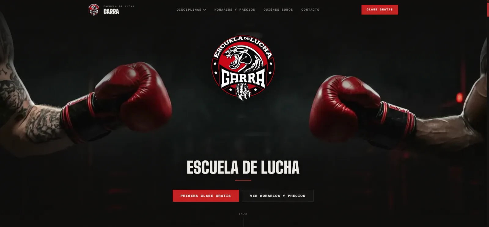 WEB ESCUELA DE LUCHA GARRA